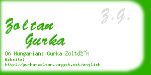 zoltan gurka business card